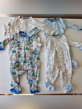 Baby Footed One-Piece Pajamas - Pack of 4 - magnetic me bundle - preemie